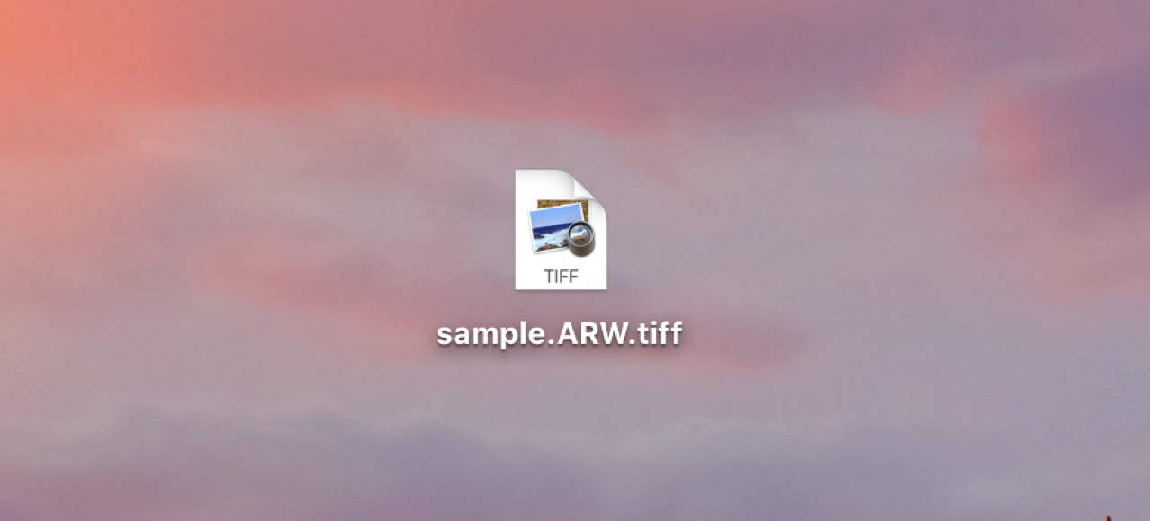 raw-extension-tiff3.jpg SafariでダウンロードしたRAWにTIFFの拡張子が自動で付く